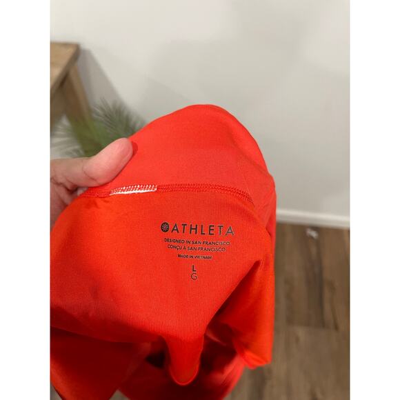 Athleta Orange Cross Back Tankini Athletic Swimwear Summer - Picture 7 of 8